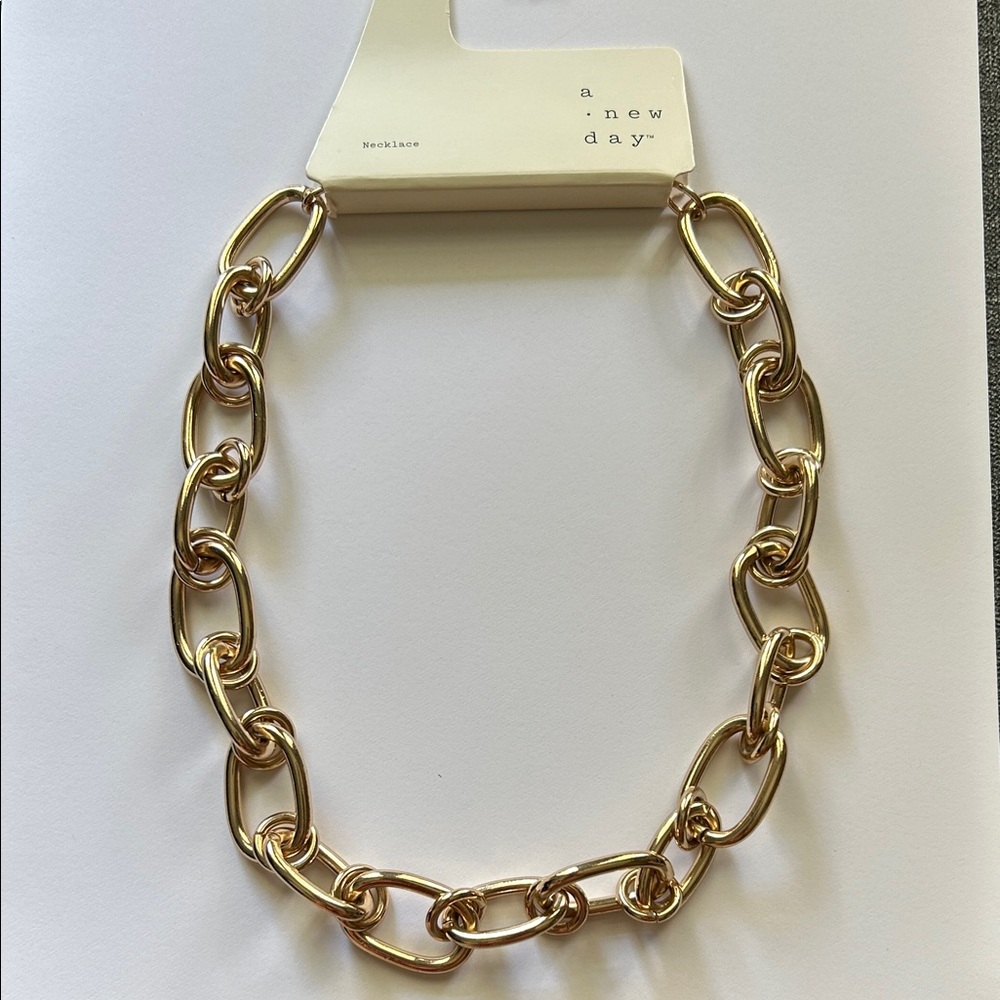 A New Day Women’s Gold Chunky Chain Necklace